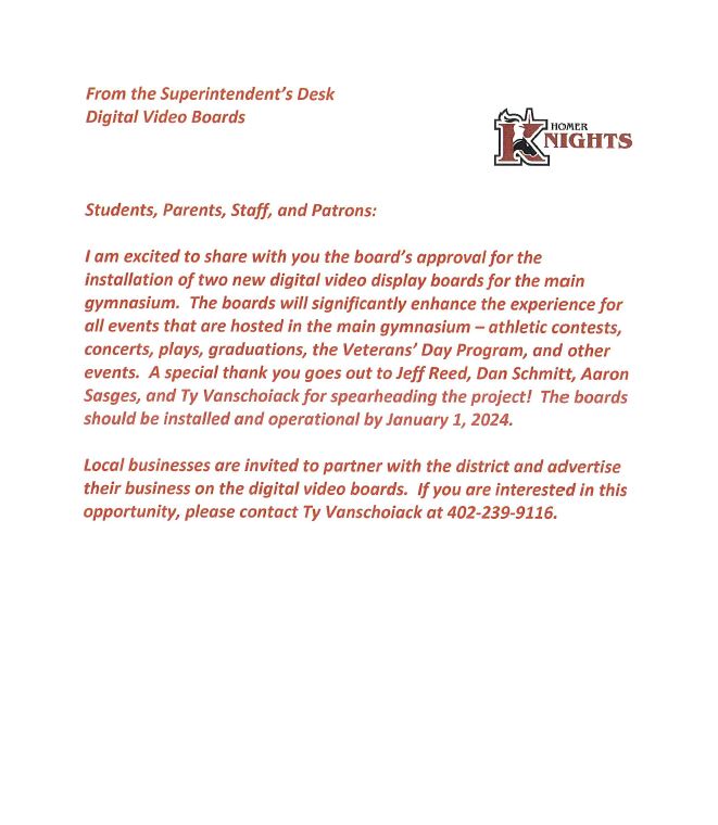 Homer Community Schools